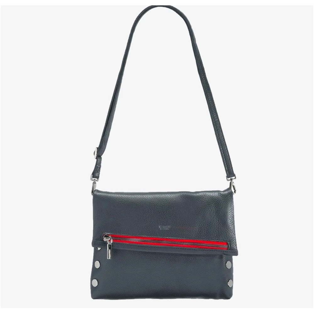 Hammitt - VIP - Med - Black/Gunmetal Red Zip